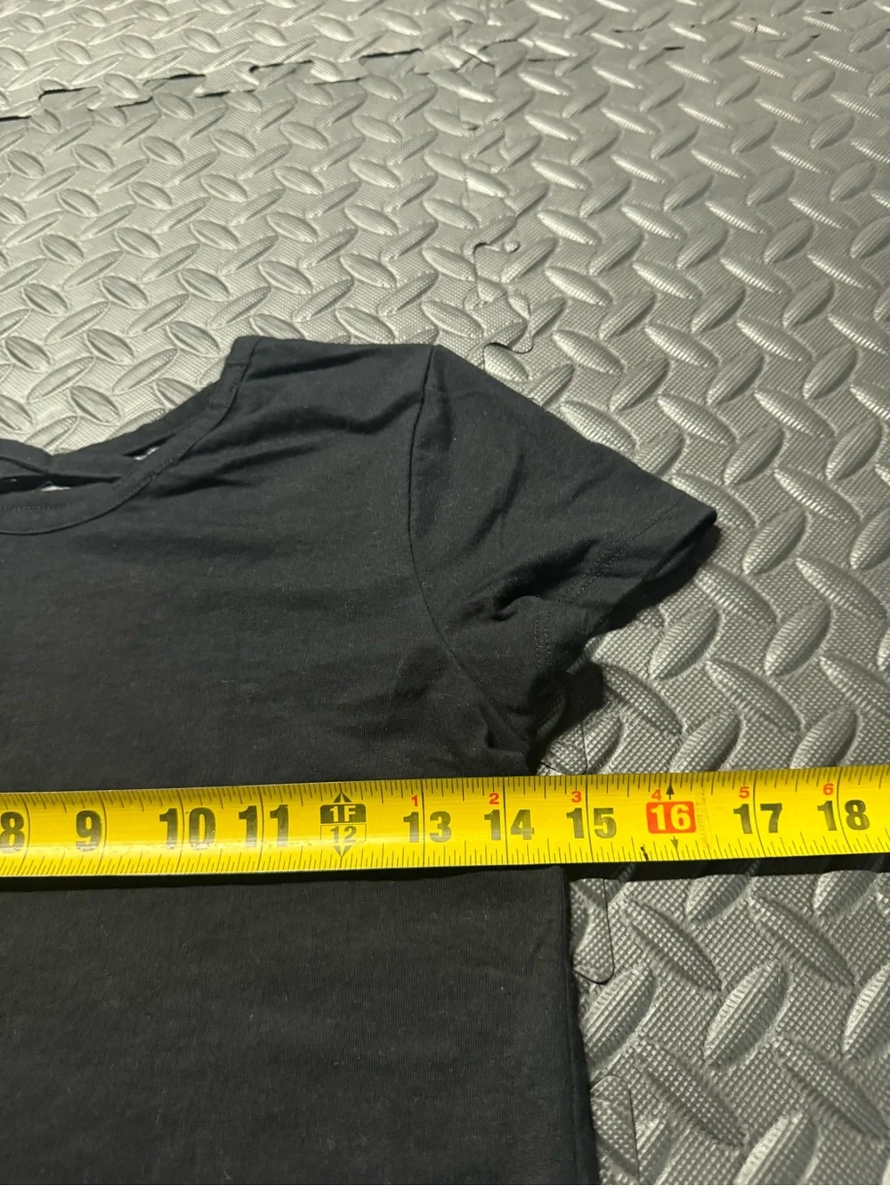 Old Navy Girls Black Softest Tee Criss Cross Back Top Size L 10-12